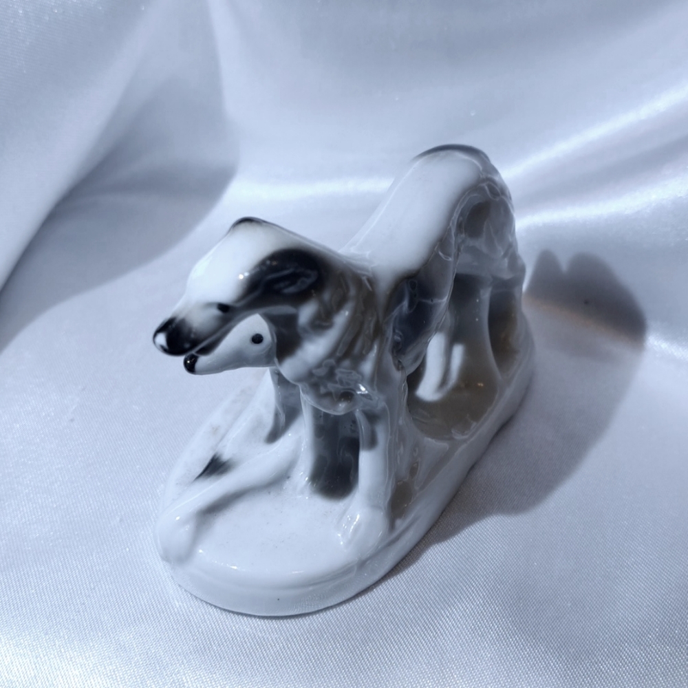 BORZOI Japanese ANTIQUE DOG PLATE - Picture 4 of 11